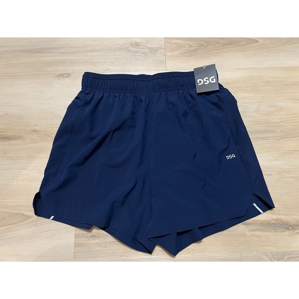 NWT‎ DSG Men's 5" Brief Lined Stride Run Shorts University Navy Blue Sz Small